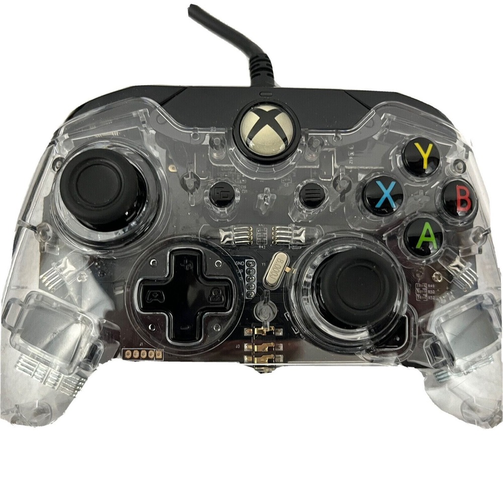 XBOX One 1 Afterglow Prismatic Wired Controller Clear Tested‎ & Working